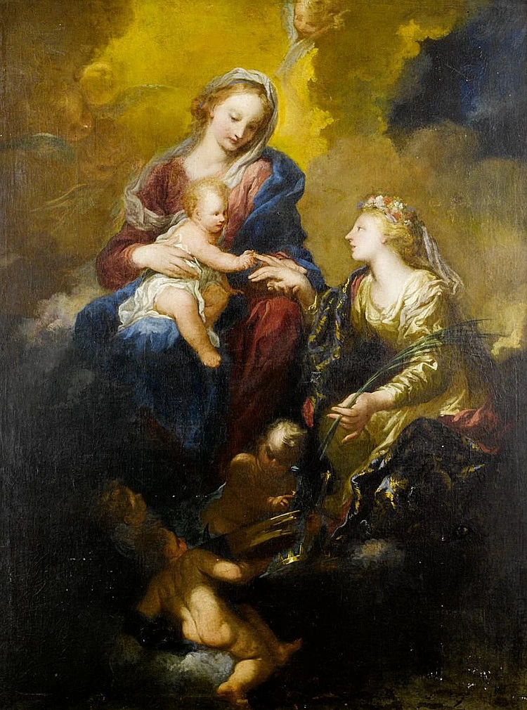 Pier Dandini - 236, Il matrimonio mistico di santa Caterina